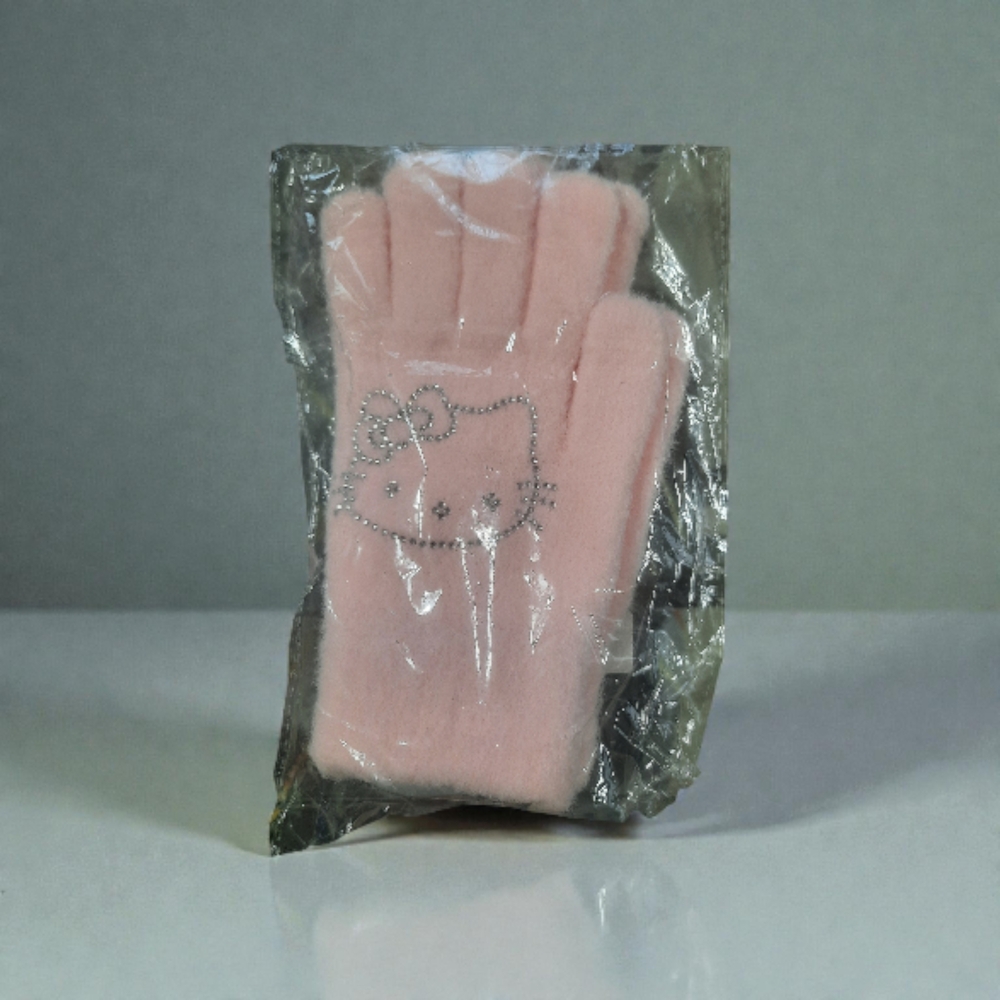 Pink Fleece Gloves